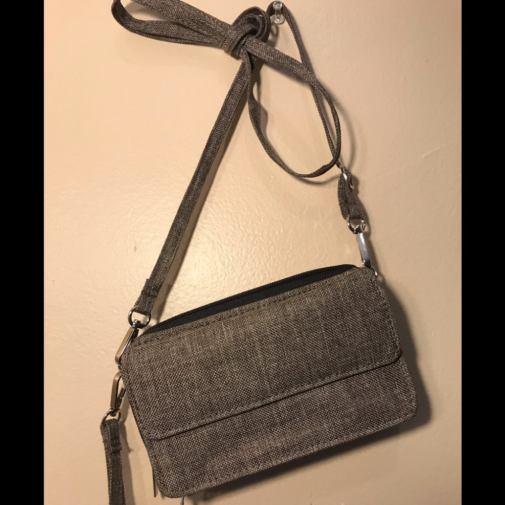 New canvas crossbody wallet bag khaki by NGIL